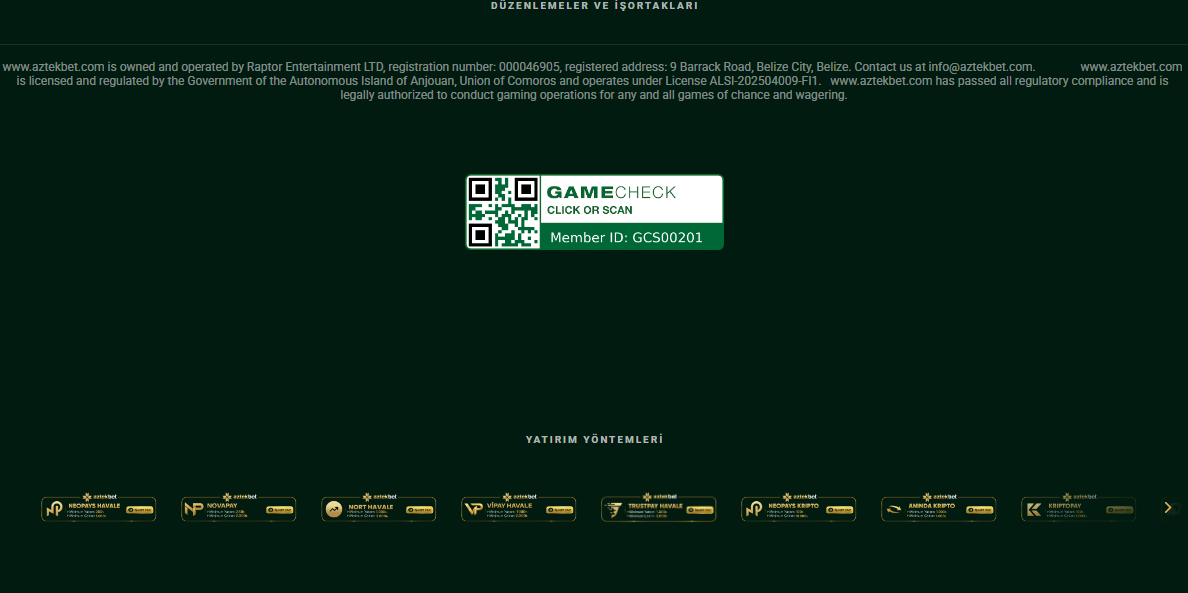 AZTEKBET Para Yatırma
